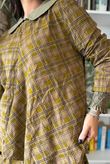 Heritage Needlecord Plaid Swing Top Mucky Olive & Camel